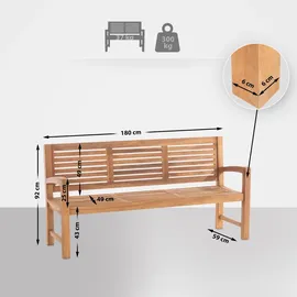 CLP Halden 180 x 92 x 59 cm Braun