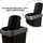 2friends 2er Set, 25L - Küchenmülleimer, Mülleimer Küche Abfalleimer mit Schwingdeckel - Schwarz/Silber - für Recycling & Mülltrennung, - Schwarz