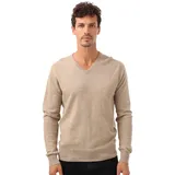 zwillingsherz Kaschmirpullover, mit V-Ausschnitt und elegantem Fit, beige