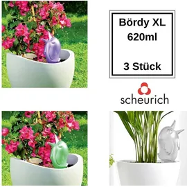 Scheurich Bördy XL Bewässerungskugel 620 ml 3er Set transparent lila grün