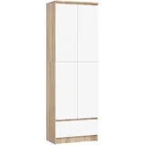 Akord Mehrzweckschrank 60 x 180 x 35 cm Weiß