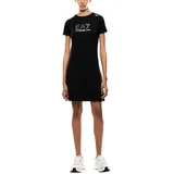 EA7 Kurzarmkleid Schwarz L