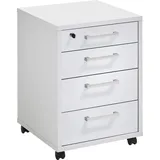 FMD Calvi Rollcontainer 48 x 49,5 x 65,5 cm weiß