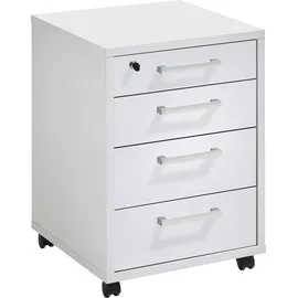 FMD Calvi Rollcontainer 48 x 49,5 x 65,5 cm weiß