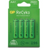 GP Batteries ReCyko Mignon AA NiMH 2600mAh, 4er-Pack (120270AAHCE-C4)