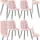 CLP Esszimmerstuhl Tilde Samt pink 4er Set
