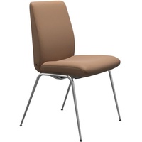 Stressless® Polsterstuhl Laurel, Low Back, Größe L, mit Beinen aus Stahl in Chrom glänzend braun