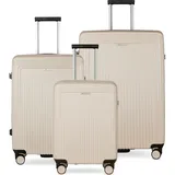 Bugatti Linea Koffer-Set 3-tlg. beige