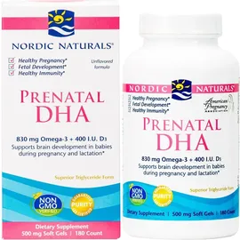 Nordic Naturals Prenatal DHA 830 mg Weichkapseln 180 St.