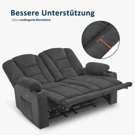 MCombo Sessel M MCombo 73 x 105 x 143 cm Grau mit Schlaffunktion