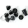 CAMPAGNOLO Kettenrad-Kit Schraube Mutter schwarz Satz à 5 St.