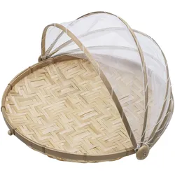 ladelle Speisehaube Woven Ø 42 cm Bambus Braun