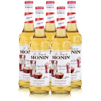 Monin Sirup PopCorn 700ml - Cocktails Milchshakes Kaffeesirup (5er Pack)