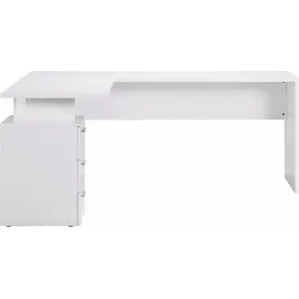 Dmora Eckschreibtisch Dguarin Weiß