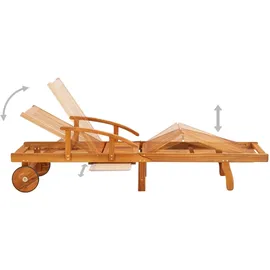 vidaXL Sonnenliege 20 x 0 x 0 cm Rot