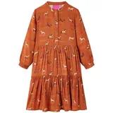 vidaXL Kinderkleid Cognac 92