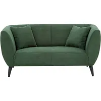 2-Sitzer INOSIGN, grün (moosgrün), B:172cm H:83cm T:88cm, 100% Polyester, Sofas, zwei verschiedene Fußfarben wählbar