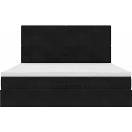 vidaXL Ottoman-Bett 200 x 200 cm Schwarz