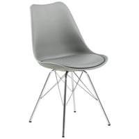 Carryhome Stuhl, Grau, Kunststoff, Rundrohr, 48.5x85.5x54 cm, Reach, Typenauswahl, Esszimmer, Stühle, Esszimmerstühle, Vierfußstühle