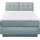 Set One by Musterring Boxspringbett Fairfield 140 x 200 cm Stoff Ice Blue