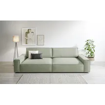 Home Affaire Big-Sofa HOME AFFAIRE "NEU: SHERWOOD XXL, Big-Sofa (316cm), extra tiefe Sitzfläche 95 cm", grün (hellgrün), B:316cm H:90cm T:135cm, 100% Polyester, Sofas, Big-Sofa, bequemer Sitzkomfort, Cord u. Leinenoptik, Kedernaht