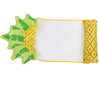 Schwimmende Wasserhängematte, Wasserhängematte für Erwachsene, Faltbare, Multifunktionale Aufblasbare Schwimmliege mit Ananas-Fruchtmuster, Wasserhängematte, Schwimmliege für Strandpool, Schwimmfloß F