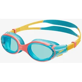 Speedo Biofuse 2.0 Schwimmbrille, Bolt/Mango/Korallenstrand/Blau, One Size