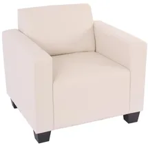 Mendler Modular Sessel Loungesessel Lyon, Kunstleder ~ creme