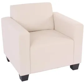 Mendler Modular Sessel Loungesessel Lyon, Kunstleder ~ creme