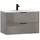 WELLTIME Waschtisch WELLTIME "Athen Badschrank Badezimmer WC Unterschrank mit Becken", grau (grau, grau hochglanz), B:80cm H:50cm T:46cm, Waschtische, Waschtisch, Waschplatz mit 2 Schubladen, Breite 80cm Softclose Bad