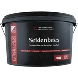Farbklecks24 The Paint Factory Seidenlatex 5L weiss, Latexfarbe, abwaschbare Wandfarbe, Küchenfarbe, Badfarbe (versch. Größen)
