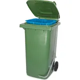 BRB-Lagertechnik Müllbehälter mit Fußpedal 120 l Grün