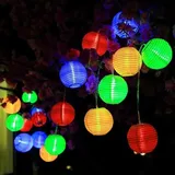 Solar-LED-Laternenlampe, ALED LIGHT 20 LED IP65 wasserdichte LED-Lichterkette, Solar-LED-Laterne für drinnen und draußen, für Gartenparty,