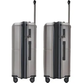 pactastic Collection 01 4-Rollen Cabin 67 cm / 71 l grau/coffee metallic taupe