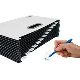 Rapesco RAPESCO® Fächermappe Supafile Plus 13 Fächer weiß, 1 St.