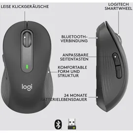 Logitech Signature M650 for Business Gr. M rechts Grafit