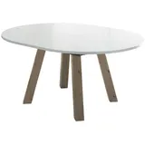 58 aufm Kessel Edda 130 x 78 x 130 cm Asteiche/Weiß matt