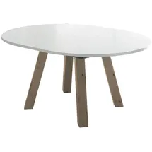 58 aufm Kessel Edda 130 x 78 x 130 cm Asteiche/Weiß matt