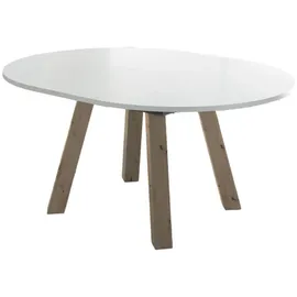 58 aufm Kessel Edda 130 x 78 x 130 cm Asteiche/Weiß matt
