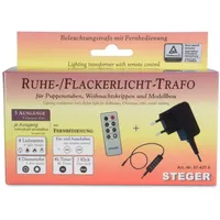 Riffelmacher Ruhe Flacker-Trafo mit Fernbedienung/Timer 5 Ausgänge
