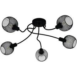 EGLO Deckenleuchte "WRINGTON", schwarz, Ø 75,5cm H: 25,5cm, Lampen, Deckenlampe Deckenleuchte