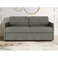 Schlafsofa 3-Sitzer - Liegefläche: 140 cm - Matratzenhöhe: 18 cm - Stoff - Hellgrau - CALIFE