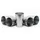 Intirilife Edelstahl Becher 0,17 l Silber 5 St.