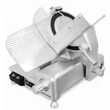 Profi-Aufschnittmaschine BÜTZMANN 350 Elegance mit teflonbeschichtetem 350-mm-Messer. Speziell zum Schneiden von Käse und anderem Aufschnitt.