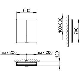 Keuco Royal Modular 2.0 60 cm silber mit Radio