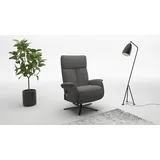 sit&more TV-Sessel Triple Seven Xtra large Polyester 86 x 115 x 86 cm Braun/Grau mit Kopfteil- & Drehfunktion
