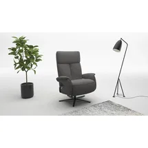 sit&more TV-Sessel Triple Seven Xtra large Polyester 86 x 115 x 86 cm Braun/Grau mit Kopfteil- & Drehfunktion