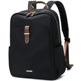 GOLF SUPAGS Rucksack Damen 15.6 Zoll 17 Zoll Damen Handgepäck Große Kapazität Rucksack Wasserdicht Reisetasche Laptopfach für Daypack Business Travel Rucksack, Schwarz