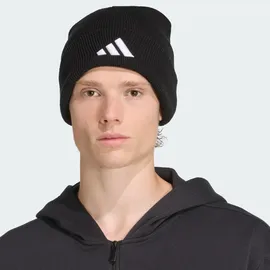 adidas New Logo Beanie Cuff Schwarz/Weiß XXS-XS