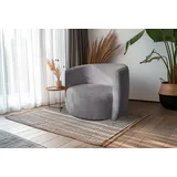 Kayoom Drehsessel KAYOOM "Sessel Aveiro 125, TOPSELLER, Teddy-Sessel, bohem, scandy", grau, B:82cm H:71cm T:82,5cm, Stoffbezug: 100% Polyester Füllung: Schaumstoff Korpus: Eukalyptus-Holz Gestell: Eisen, Sessel, Drehsessel, kuscheliger Teddy-Stoff, gemütlich